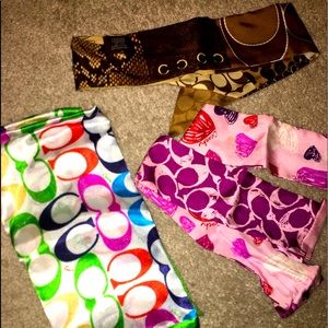 Coach Signature Accent Scarves